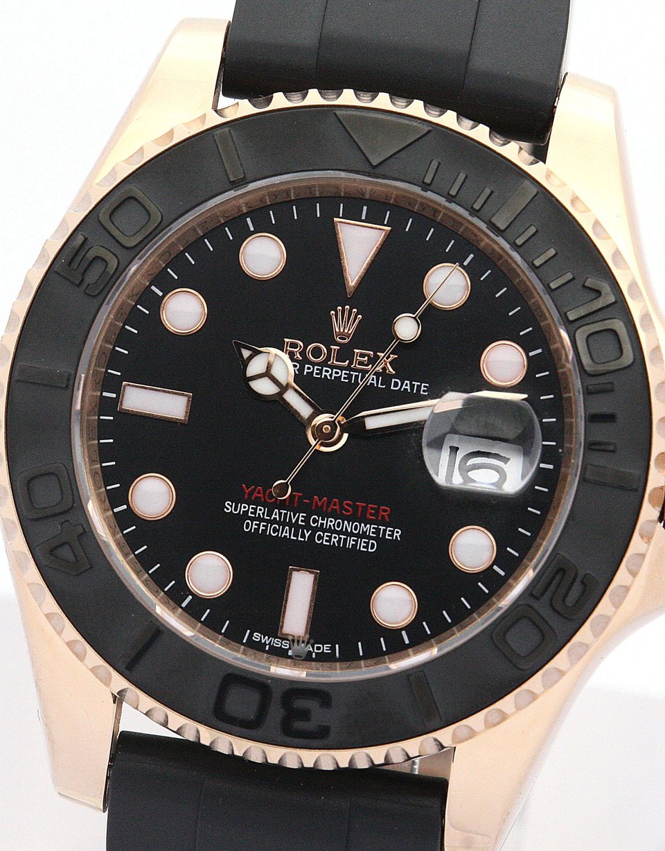 [Superclone] Rolex Yacht-Master 42mm Black Dial Oysterflex 226658 view 3