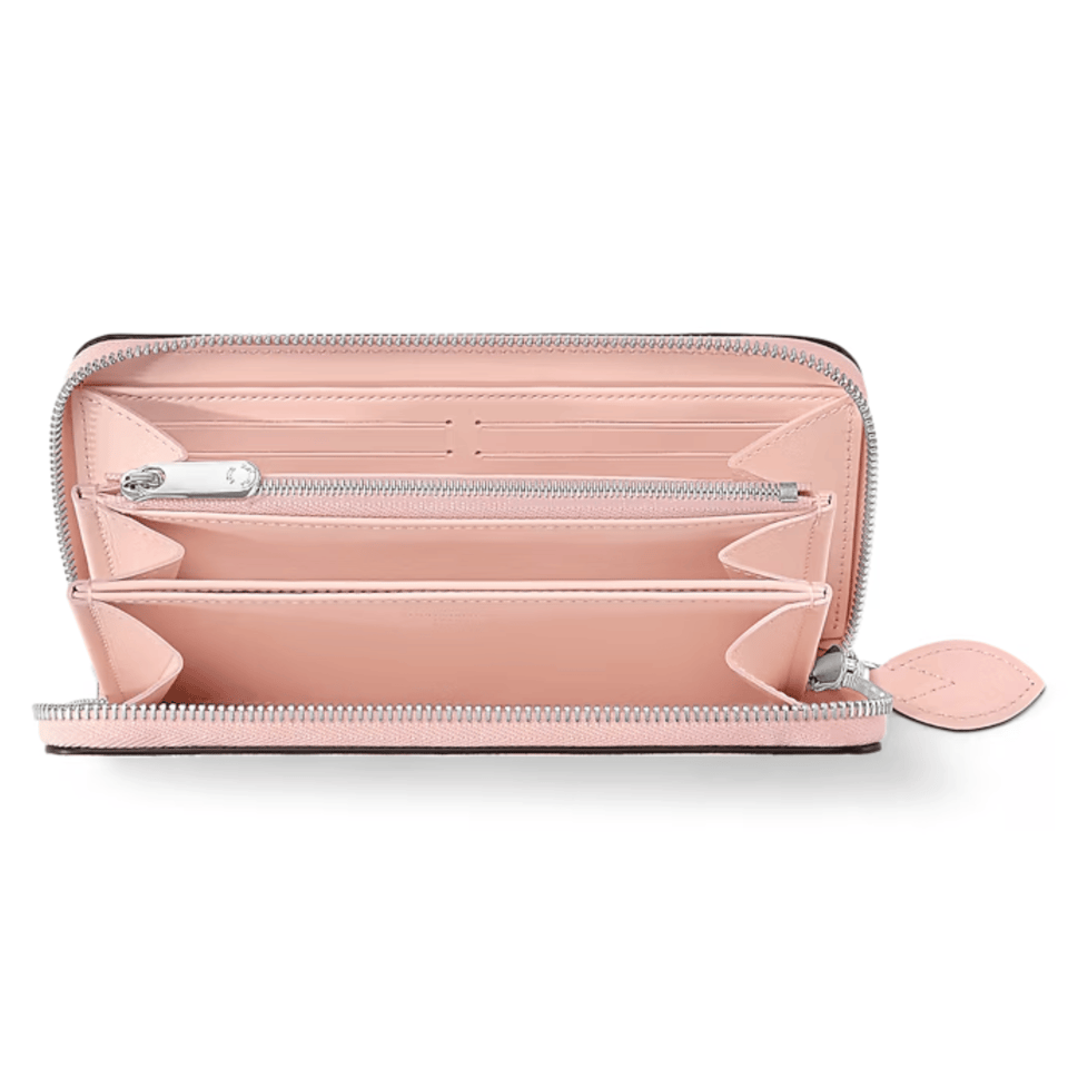 Louis Vuitton Pink Jasmin Zippy Wallet For Women 20cm M82755 view 4