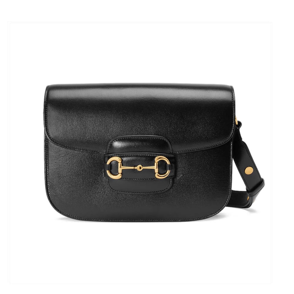 Gucci Horsebit 1955 Shoulder Bag In Black Leather view 2