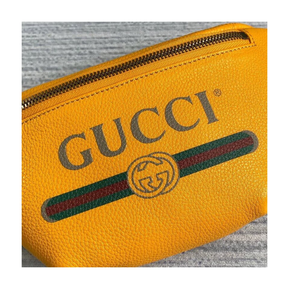 Gucci Print Small Belt Bag Waist Body Yellow view 7