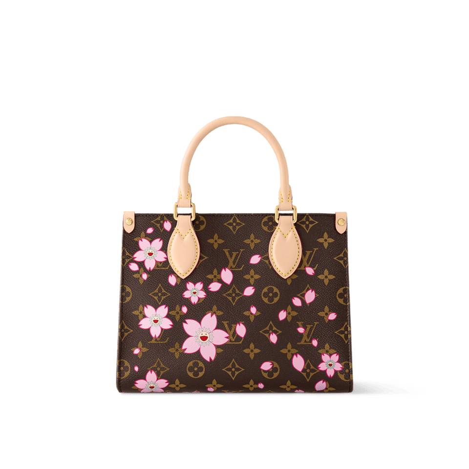 Louis Vuitton LV x Murakami OnTheGo PM Sakura Brown 25cm M13269 view 5