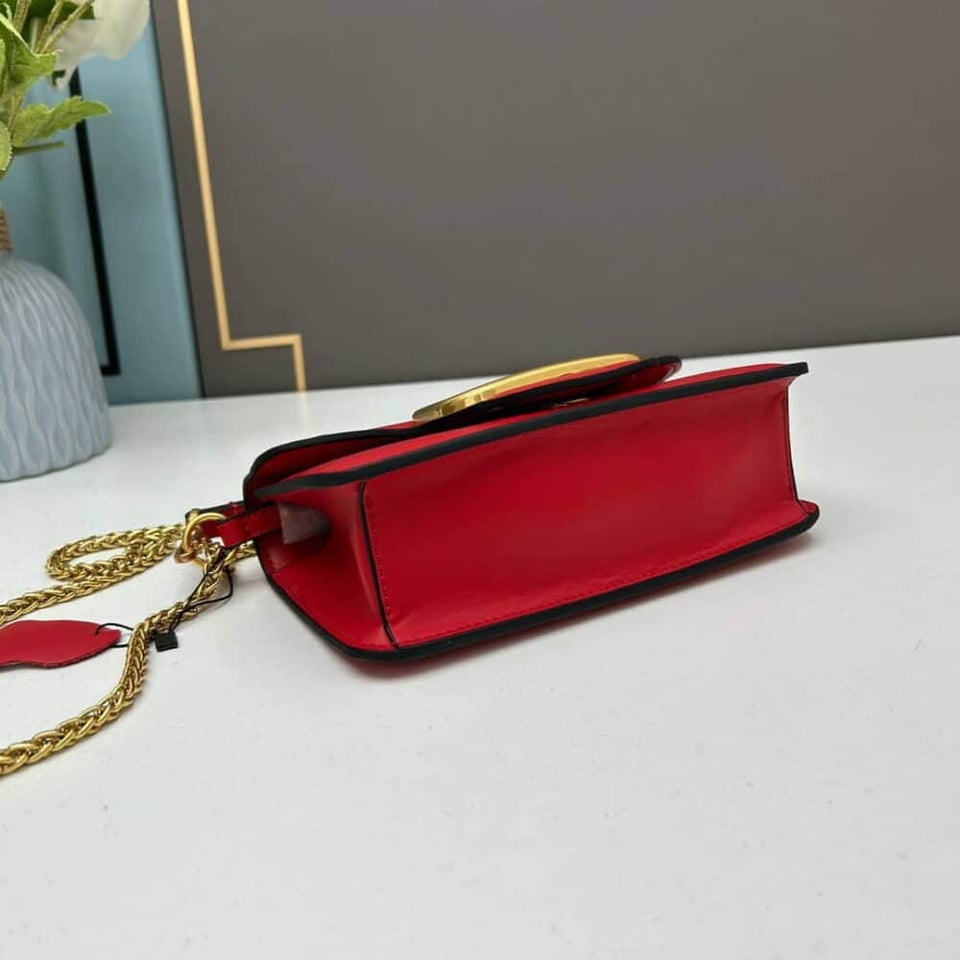 Valentino Locò Small Shoulder Bag In Calfskin Red 1W2B0K53Zxlm24 view 5