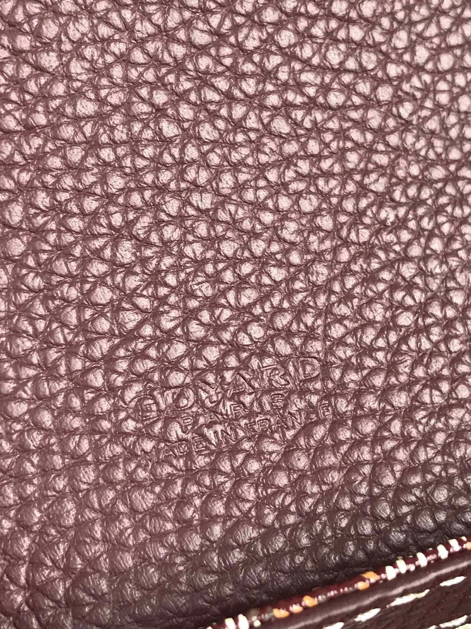 Goyard Grand Bleu 16 Cm Wine Red Goyardine Canvas And Lambskin view 3