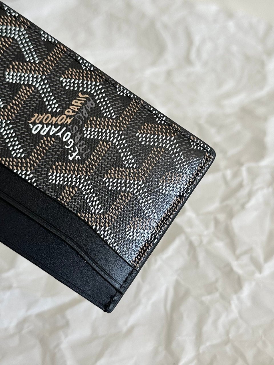 Goyard Saint-Sulpice Card Wallet 10 Cm Black Goyardine Canvas view 6