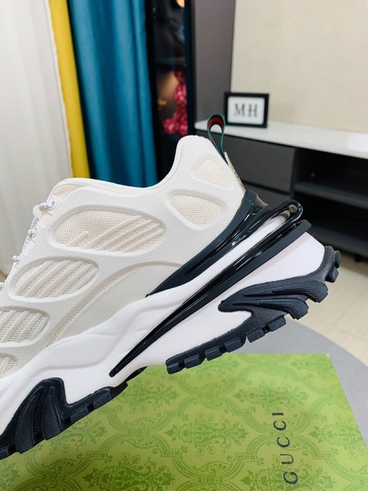Gucci Gg Men?S Sneaker Rubber Leather White view 7