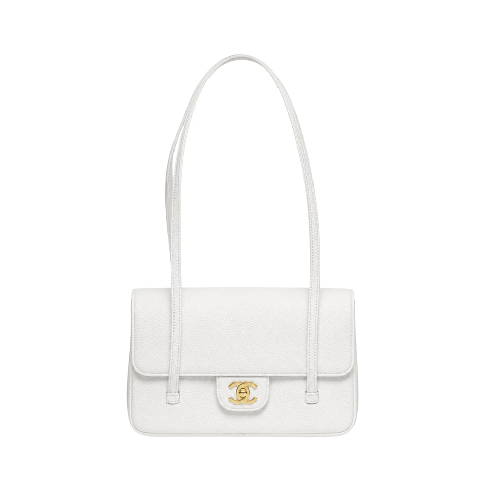 Chanel Clutch White Bag 17cm/6.7in