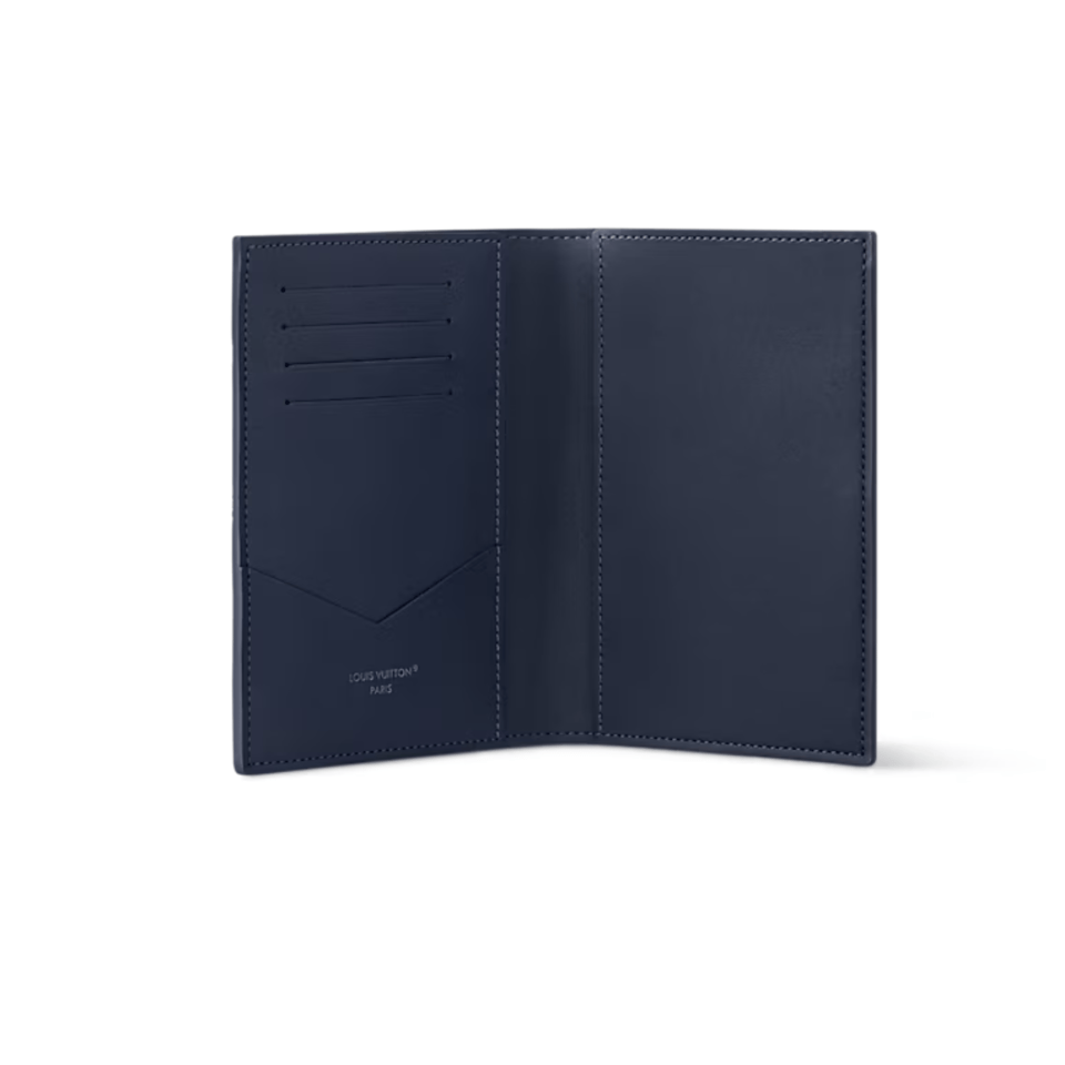 Louis Vuitton Navy Blue Passport Cover For Women 10cm M14792 view 4