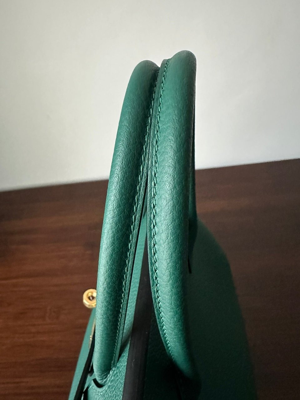 Hermes Birkin 30Cm Malachite Togo Leather Gold Hardware view 6