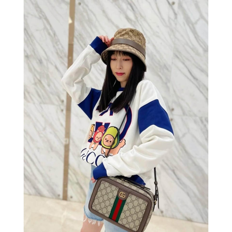 Gucci Ophidia Small Shoulder Bag With Web view 6