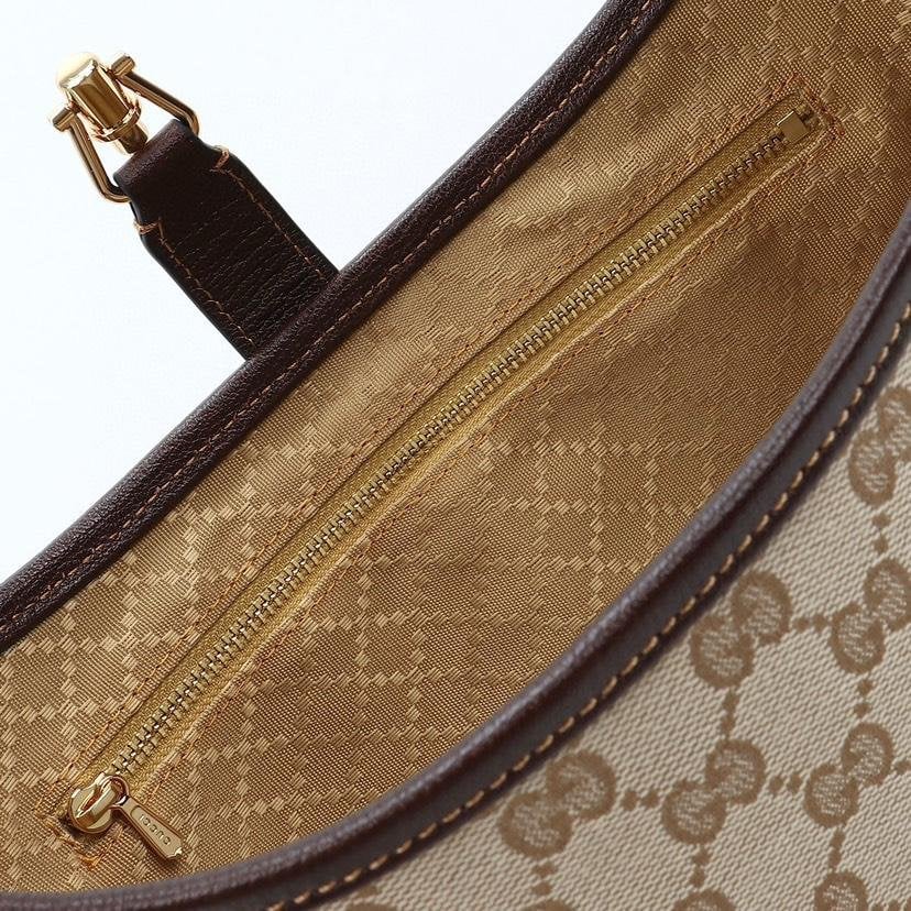 Gucci Jackie 1961 Medium Shoulder Bag 31.5cm/12.4in Sand And Brown ‎863136 view 7