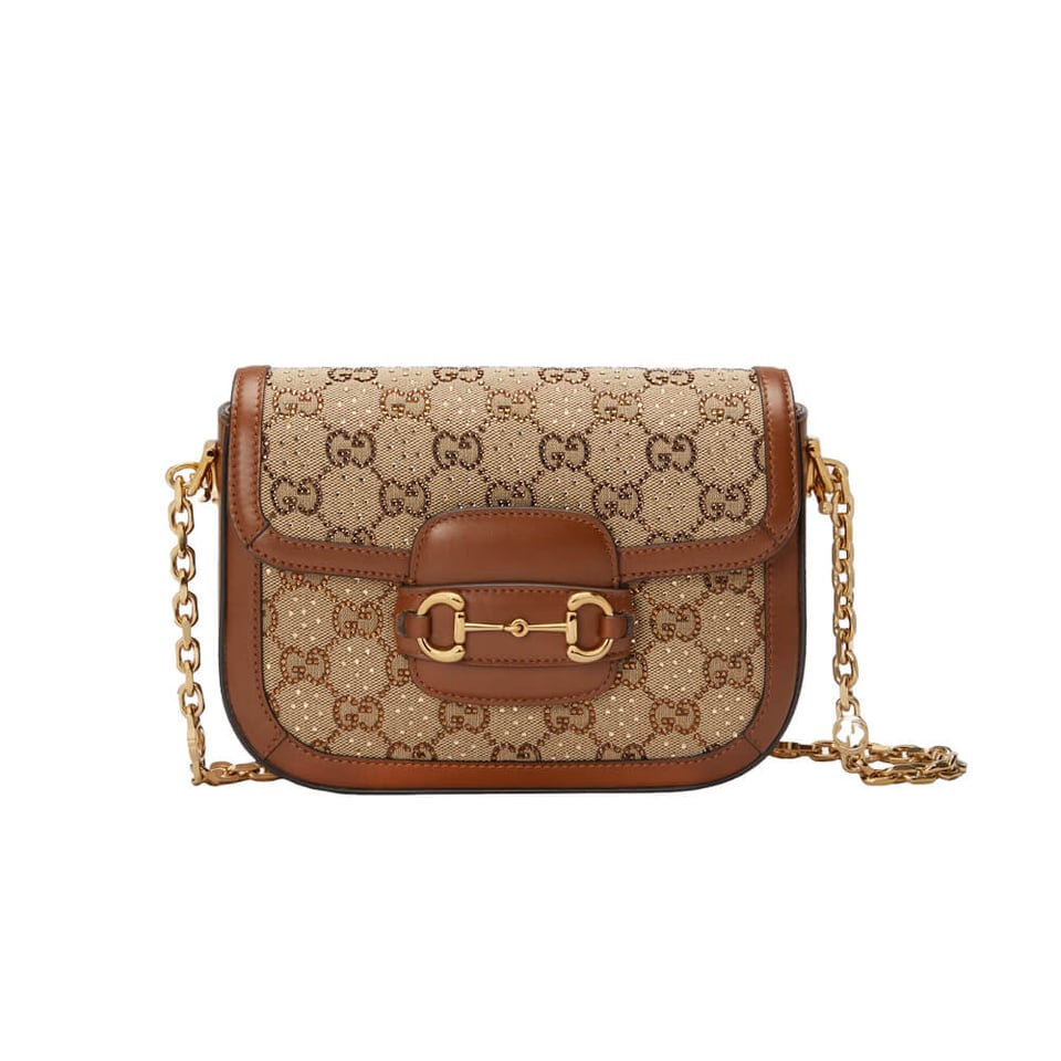 Gucci Horsebit 1955 Crystals Mini Bag view 2