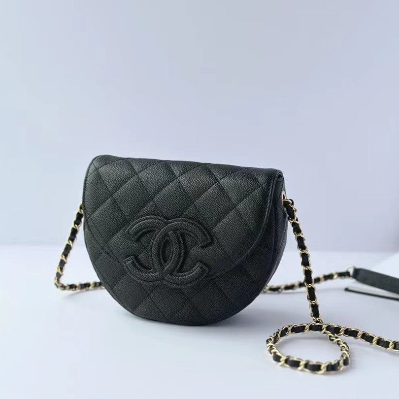 Chanel Mini Messenger 19Cm Black Caviar view 3