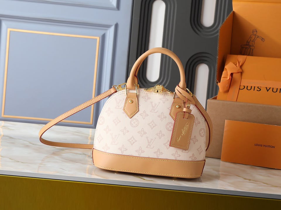 Louis Vuitton Alma BB Bag Monogram Origine Lin 23.5cm M27525 view 2