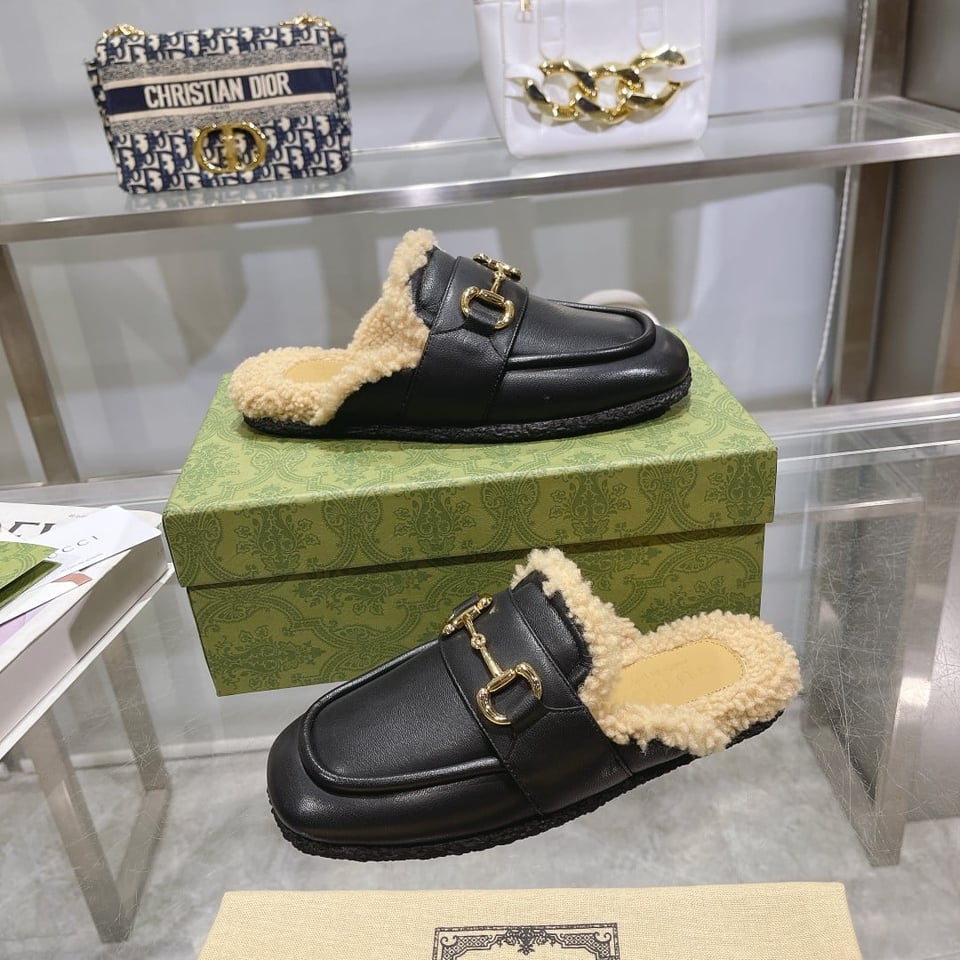 Gucci Women’S Mule With Horsebit Black 771061 Aacz3 1047 view 6