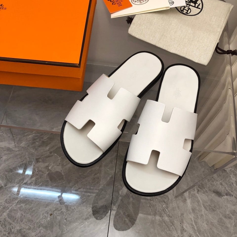 Hermes Izmir Sandal White view 7