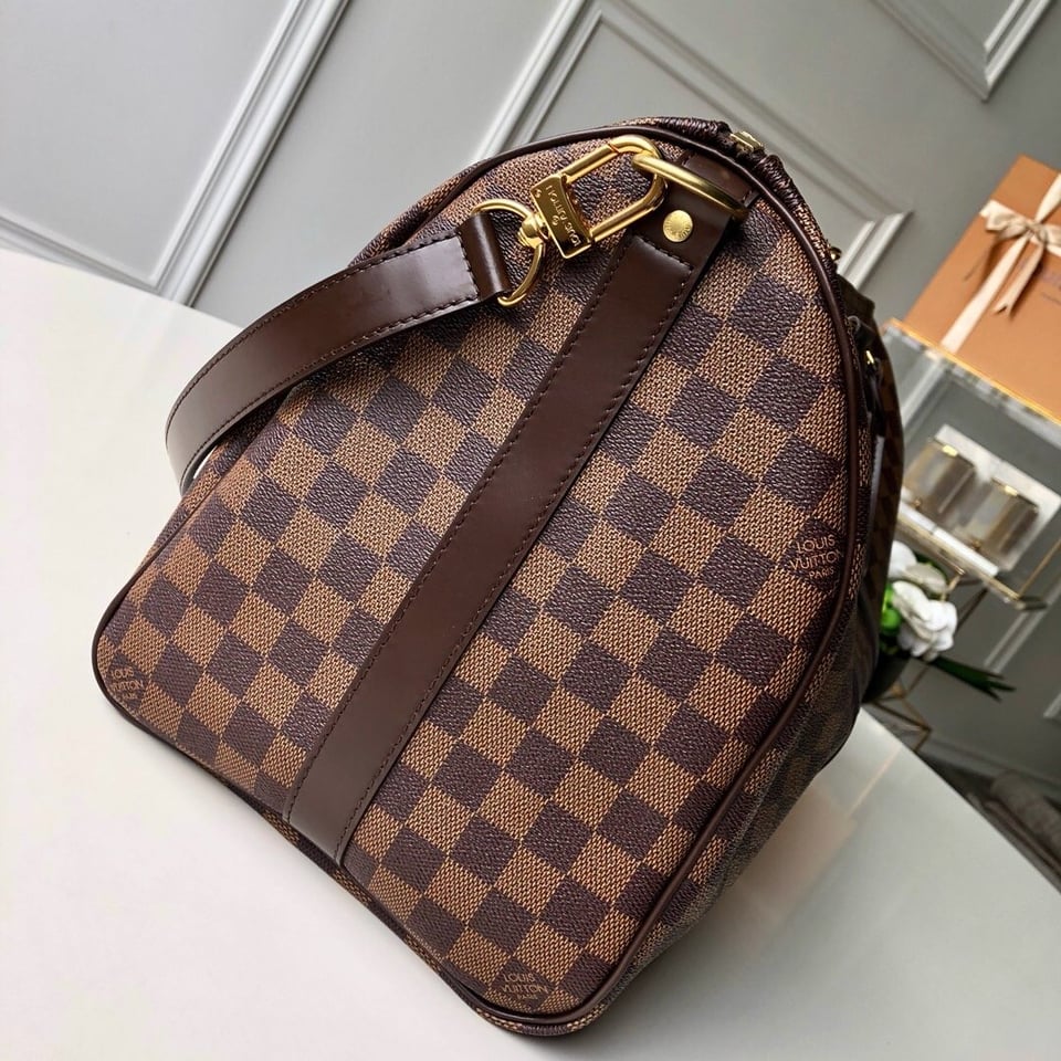 Louis Vuitton LV Keepall Bandoulière 45 Damier Ebene Canvas 45cm N41428 view 4