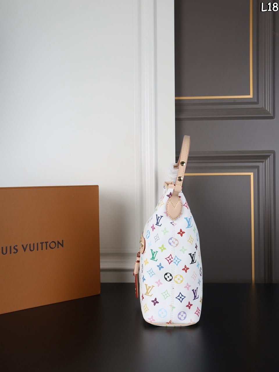 Louis Vuitton LV x TM Lineup Bag Multiple Colors/White 34.5cm M27582 view 4