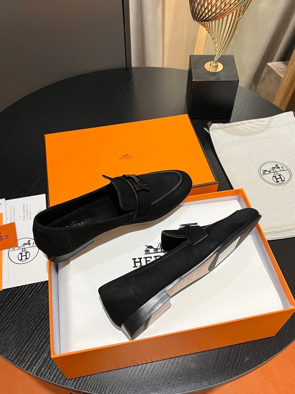 Hermes Paris Loafer Black- Shoes for Men view 5