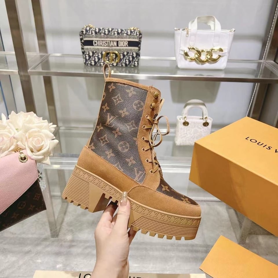 Louis Vuitton Laureate Platform Desert Boot Brown view 3