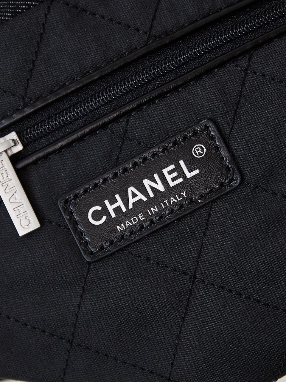 24A Chanel 22 Hobo Bag Black Denim Silver Hardware view 10