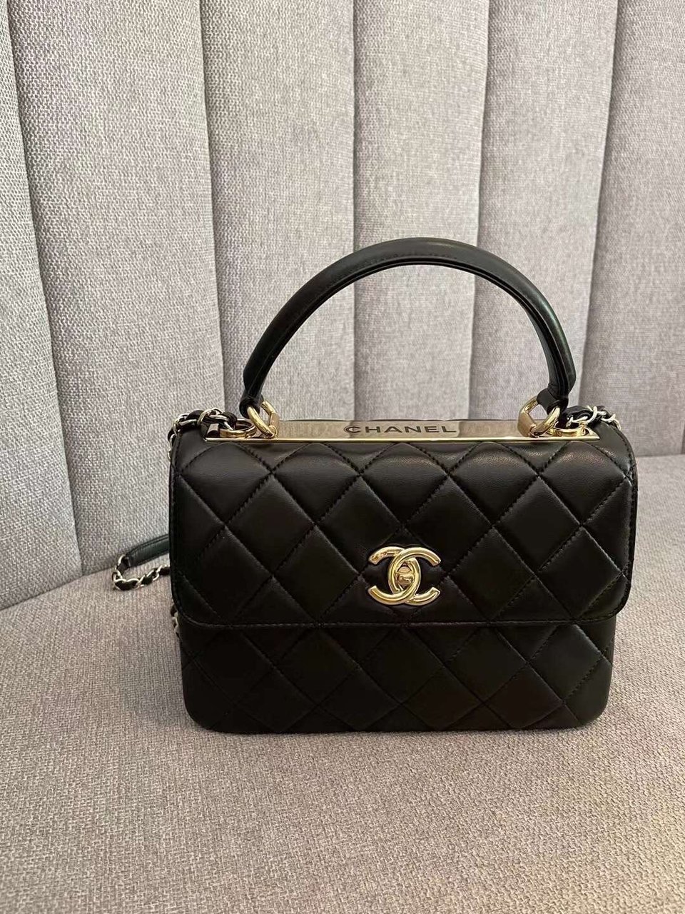 Chanel Cc Trendy Bag Black 25Cm view 9