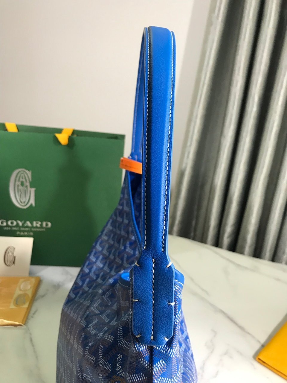 Goyard Hobo Boheme 42Cm Blue Canvas view 6