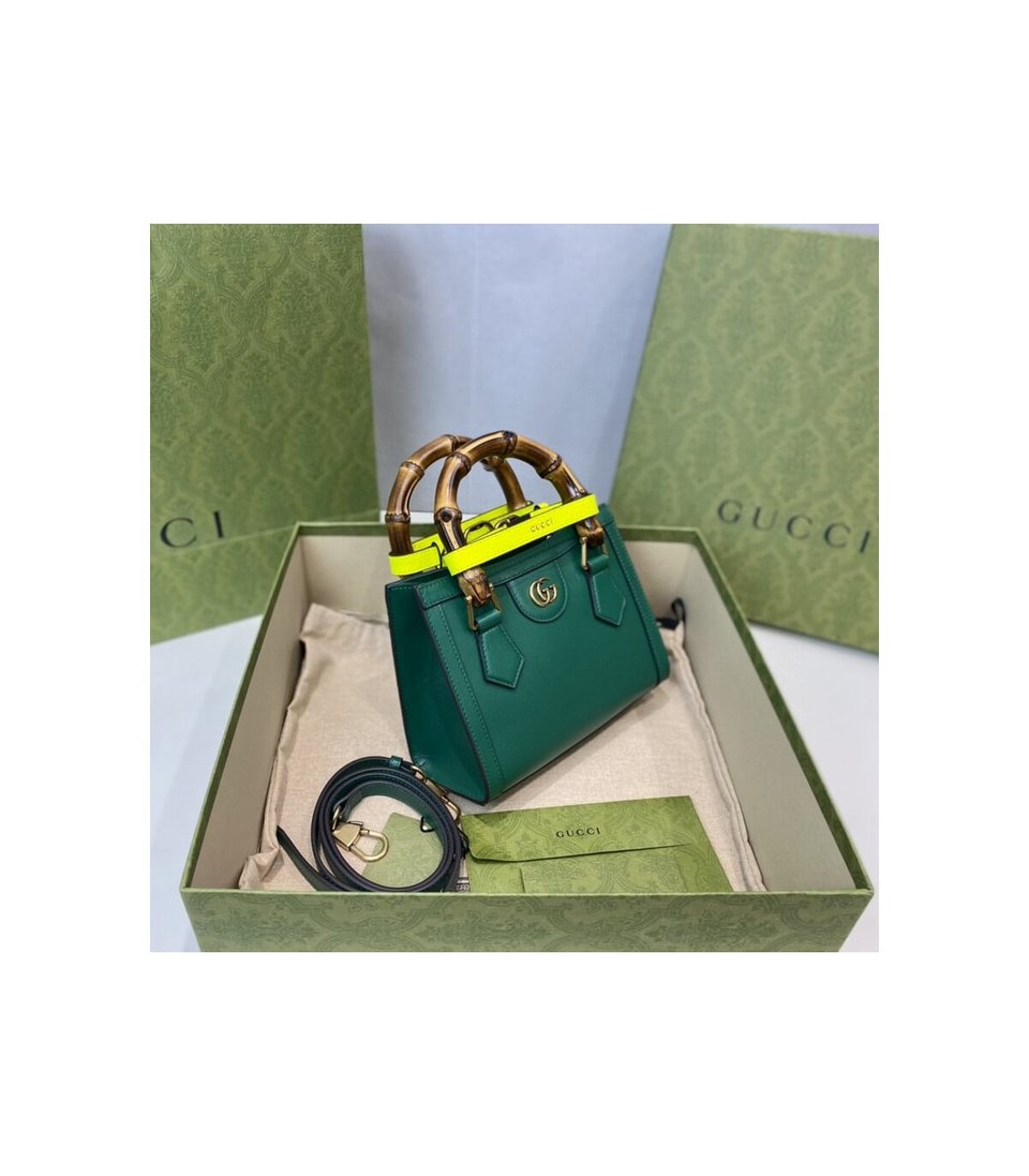 Gucci Diana Mini Tote Bag Green view 12