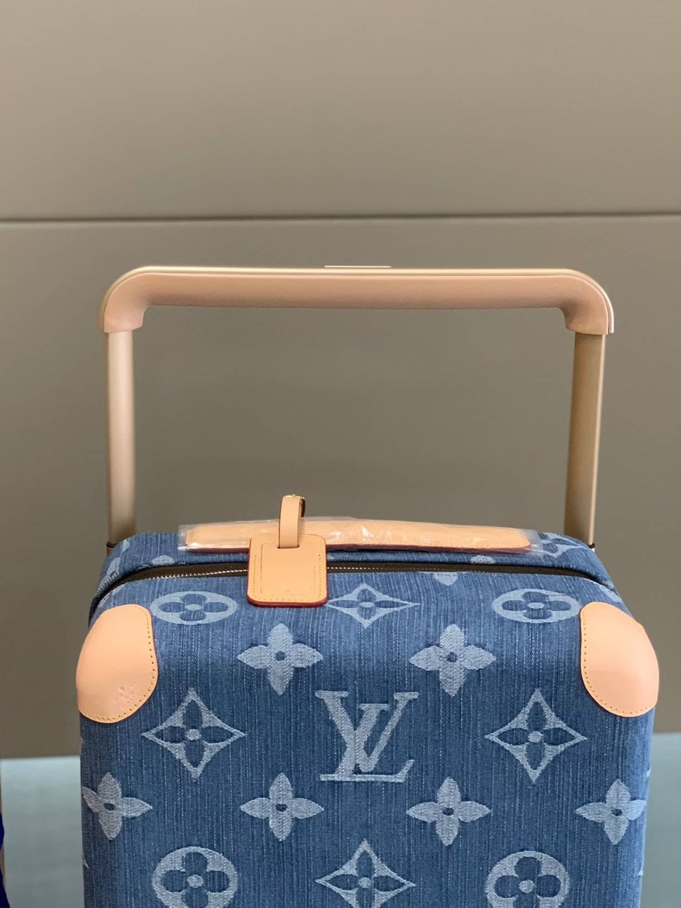 Louis Vuitton Horizon 55 Suitcase Monogram Cotton Canvas Denim Blue 55Cm M24314 view 5