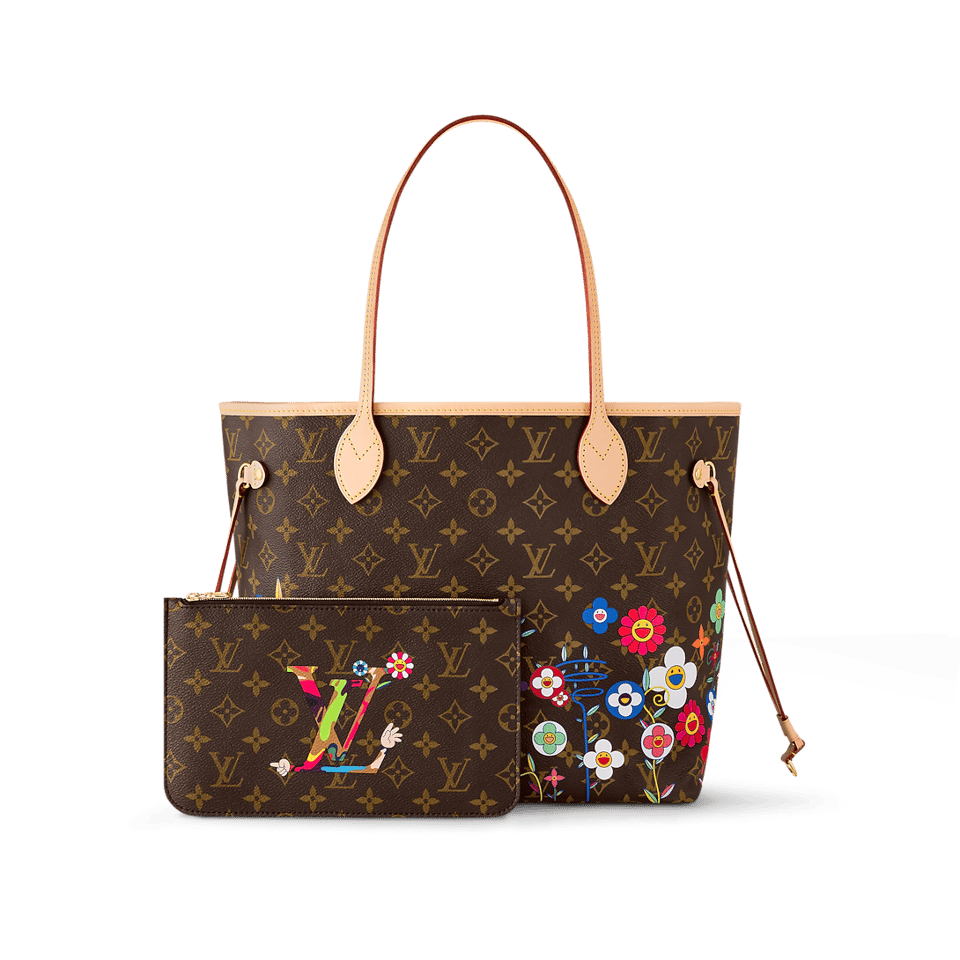 Louis Vuitton LV x TM Neverfull MM Monogram Coated Canvas 31cm M13271 view 6
