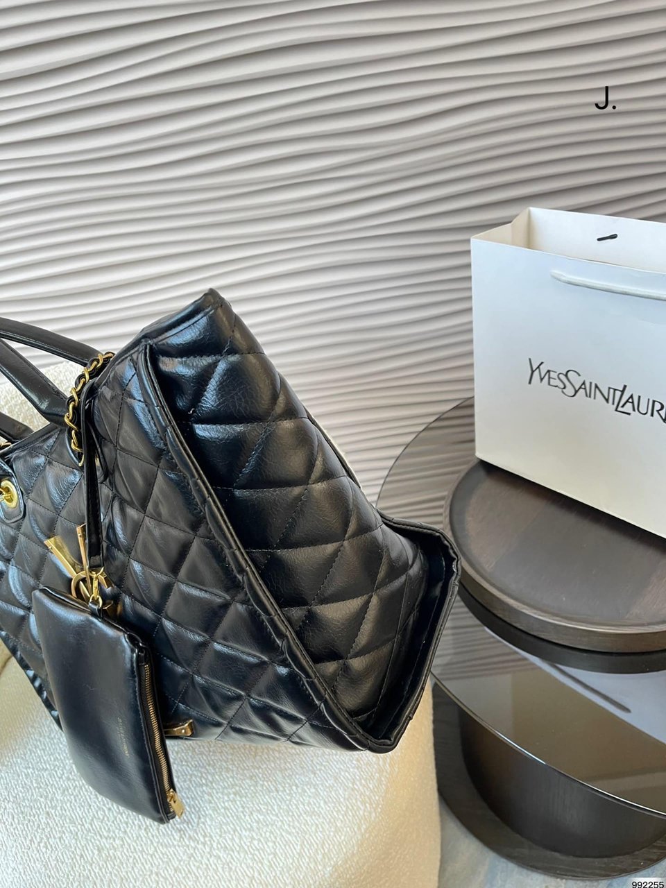 Saint Laurent Shopping Tote Bag Black 40Cm view 10