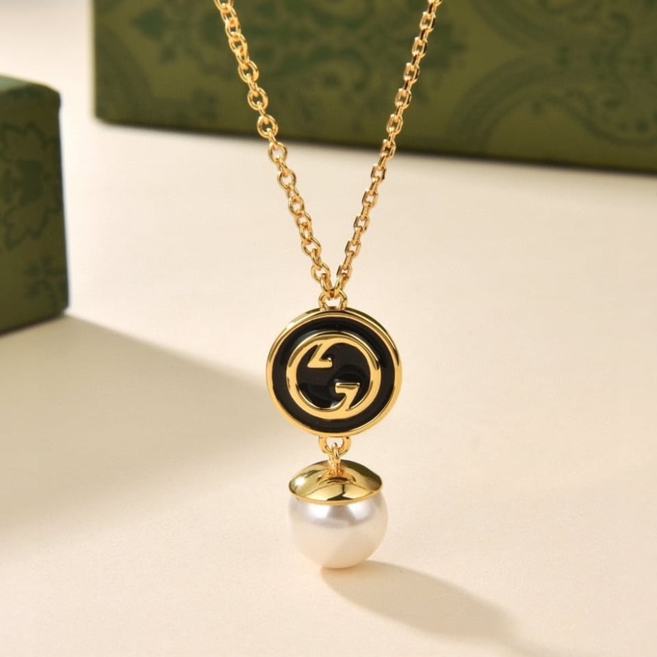Gucci Blondie Pendant Necklace Gold Tone 774620 I9757 8499 view 5
