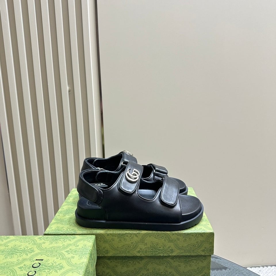 Gucci Double G Sandal Black 771578 Bko00 1000 view 8