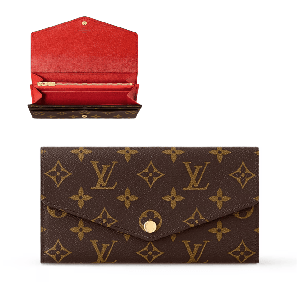 Louis Vuitton Poppy Sarah Wallet For Women 19cm M62236 view 2