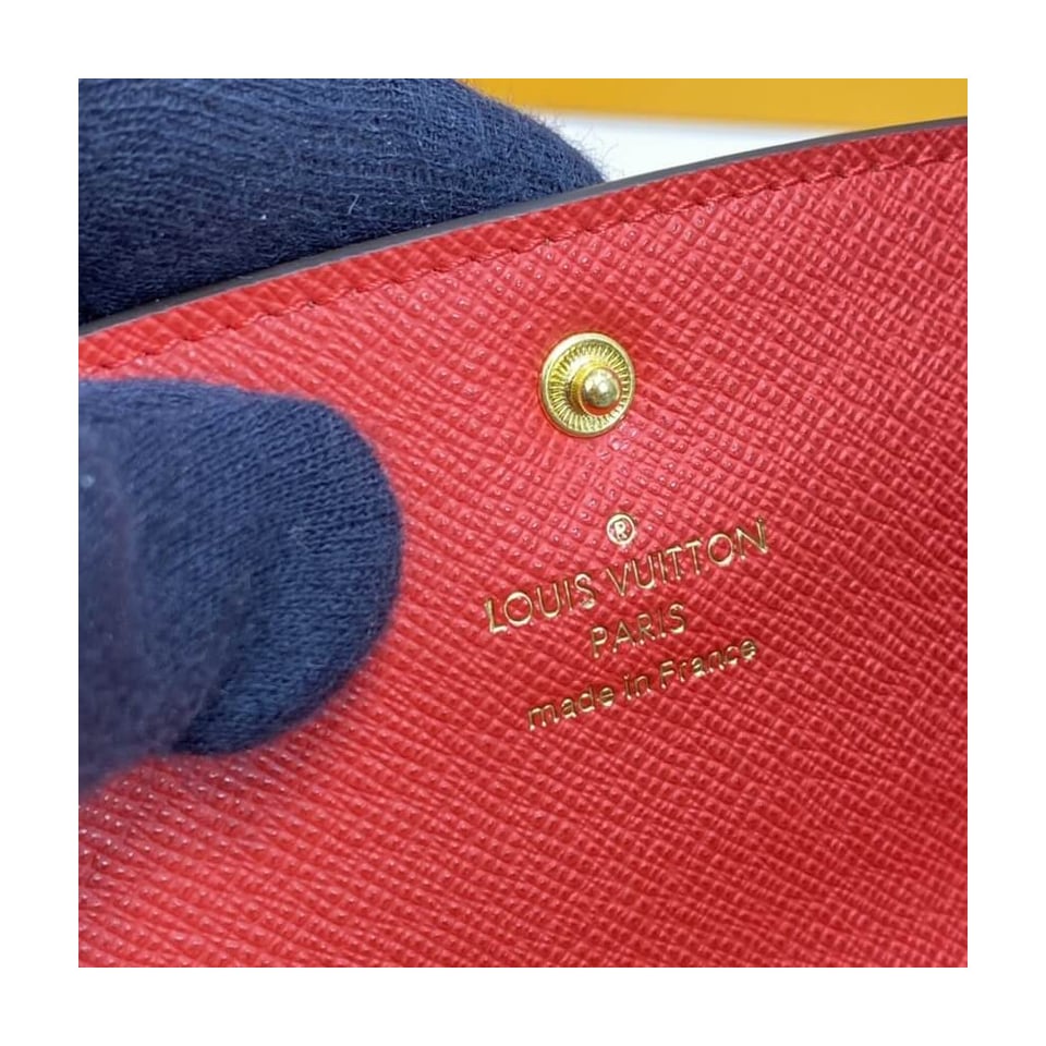 Louis Vuitton Monogram Canvas Emilie Wallet Red view 9