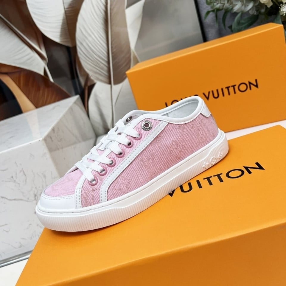 Louis Vuitton Lv Lagoon Sneaker Denim Rose 1Agyfo view 7