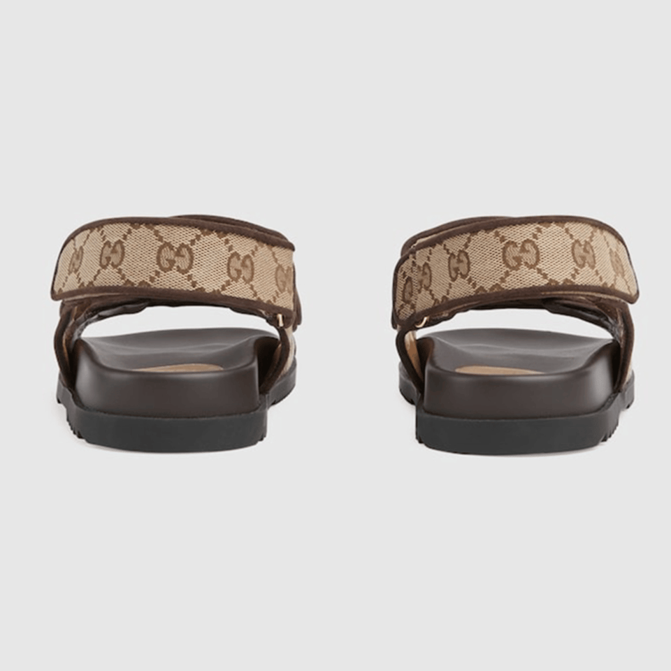 Gucci Double G Sandal Beige And Ebony 771575 G1730 9755 view 5