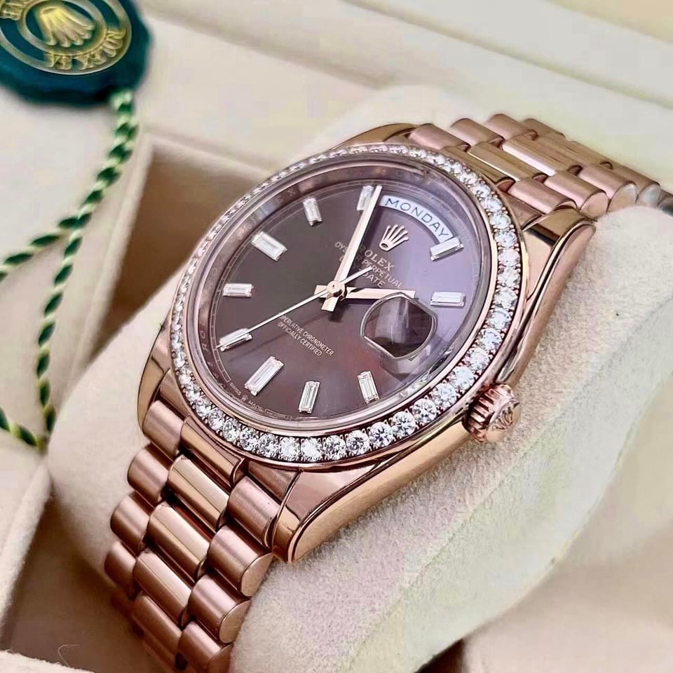 [Superclone] Rolex Day-Date 36mm Brown Ombré Dial President 128345RBR view 2