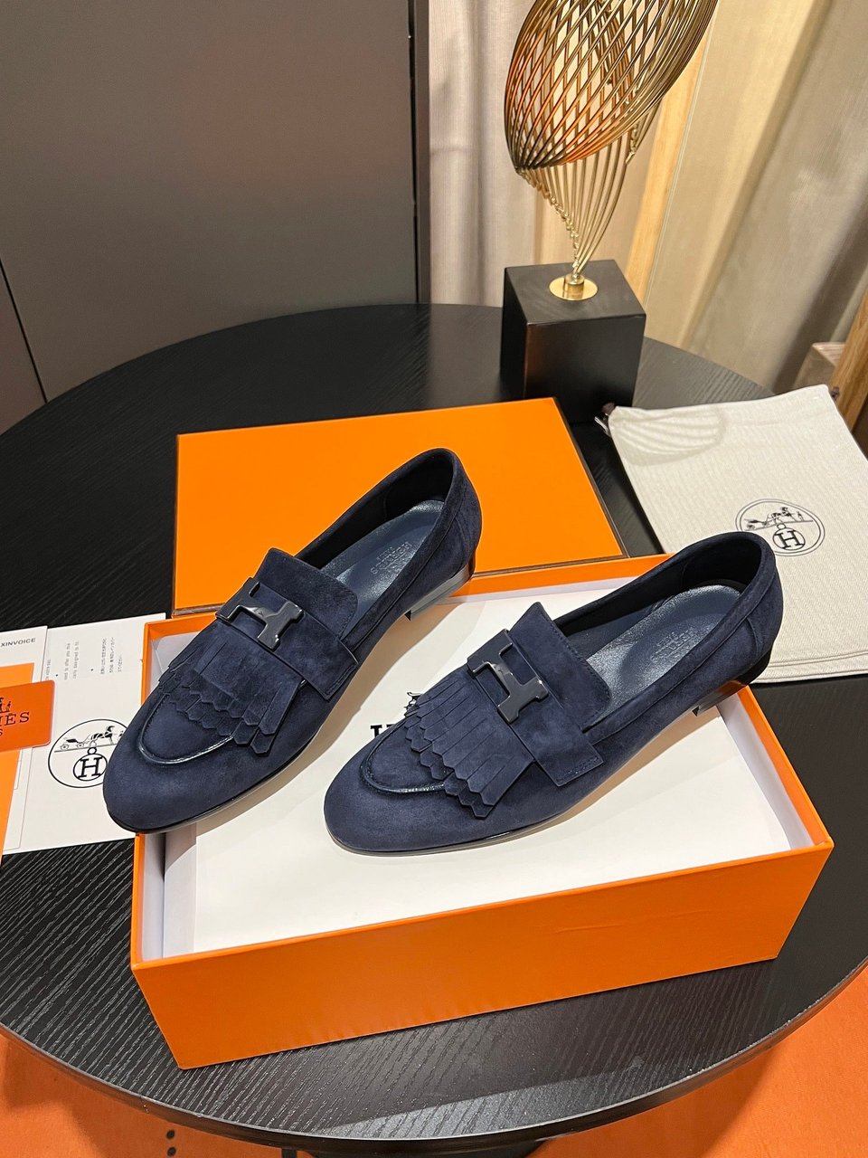 Hermes Royal Loafer Blue view 8