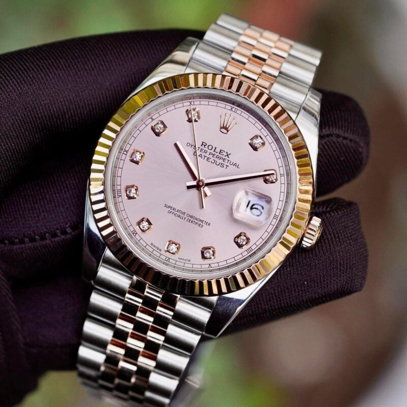[Superclone] Rolex Datejust 41mm Sundust Dial Everose Jubilee 126303 view 2