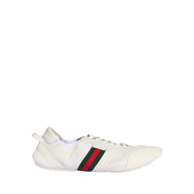 Gucci Flex Sneaker White Suede And Leather 874883 AAGY3 9049 For Women