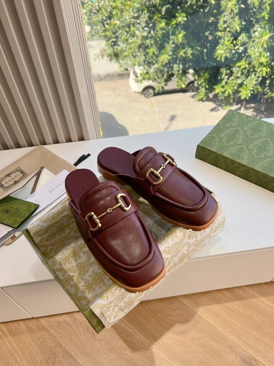 Gucci Women’s Mule With Horsebit Brown view 8