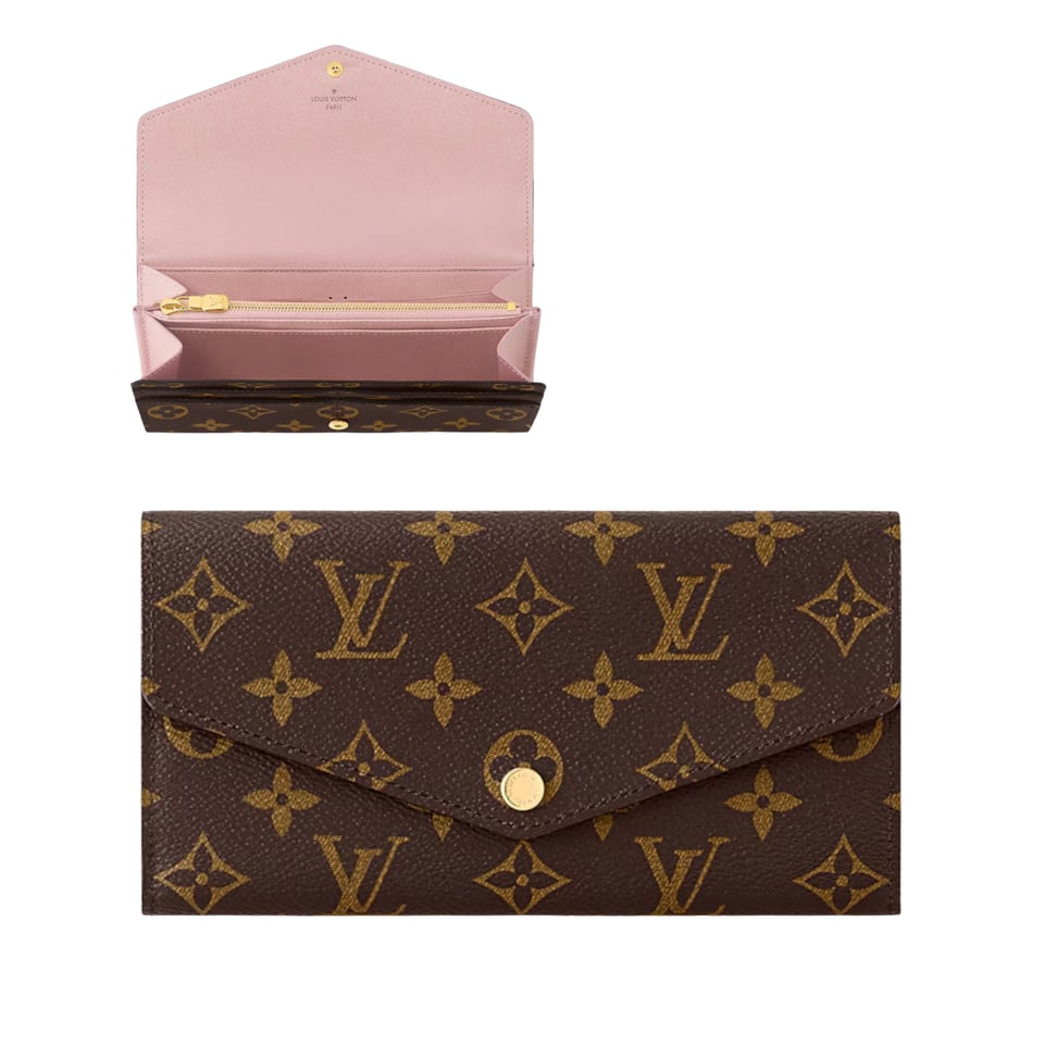Louis Vuitton Rose Ballerine Sarah Wallet For Women 19cm M62235