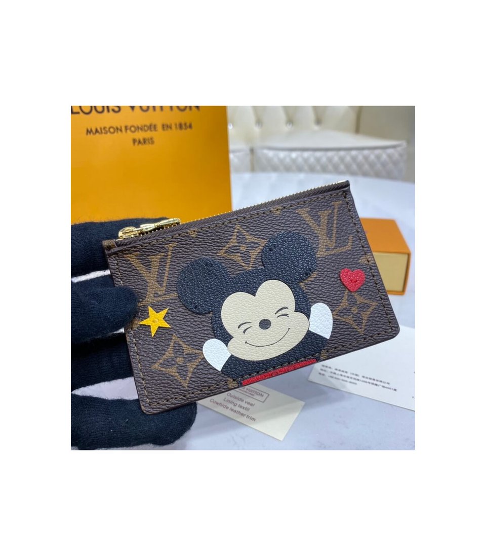 Louis Vuitton Mickey Mouse Coin &amp; Card Holder