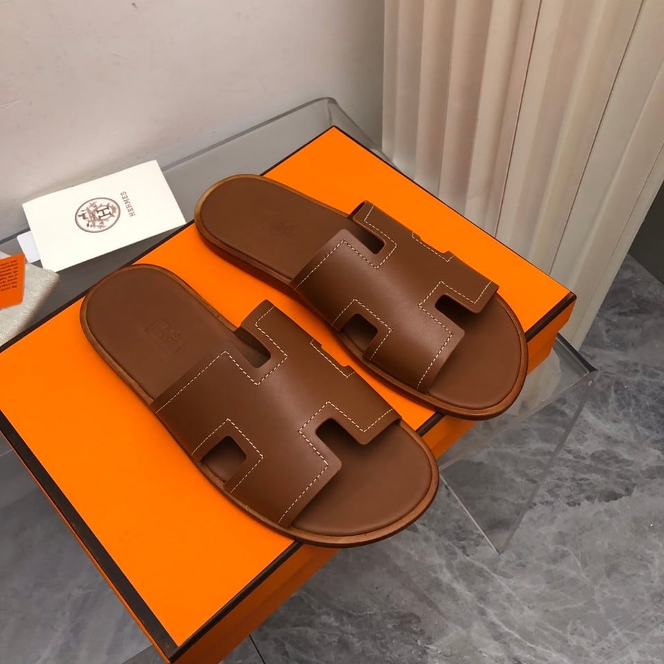 Hermes Izmir Sandal Brown H221826Zha3415 view 8