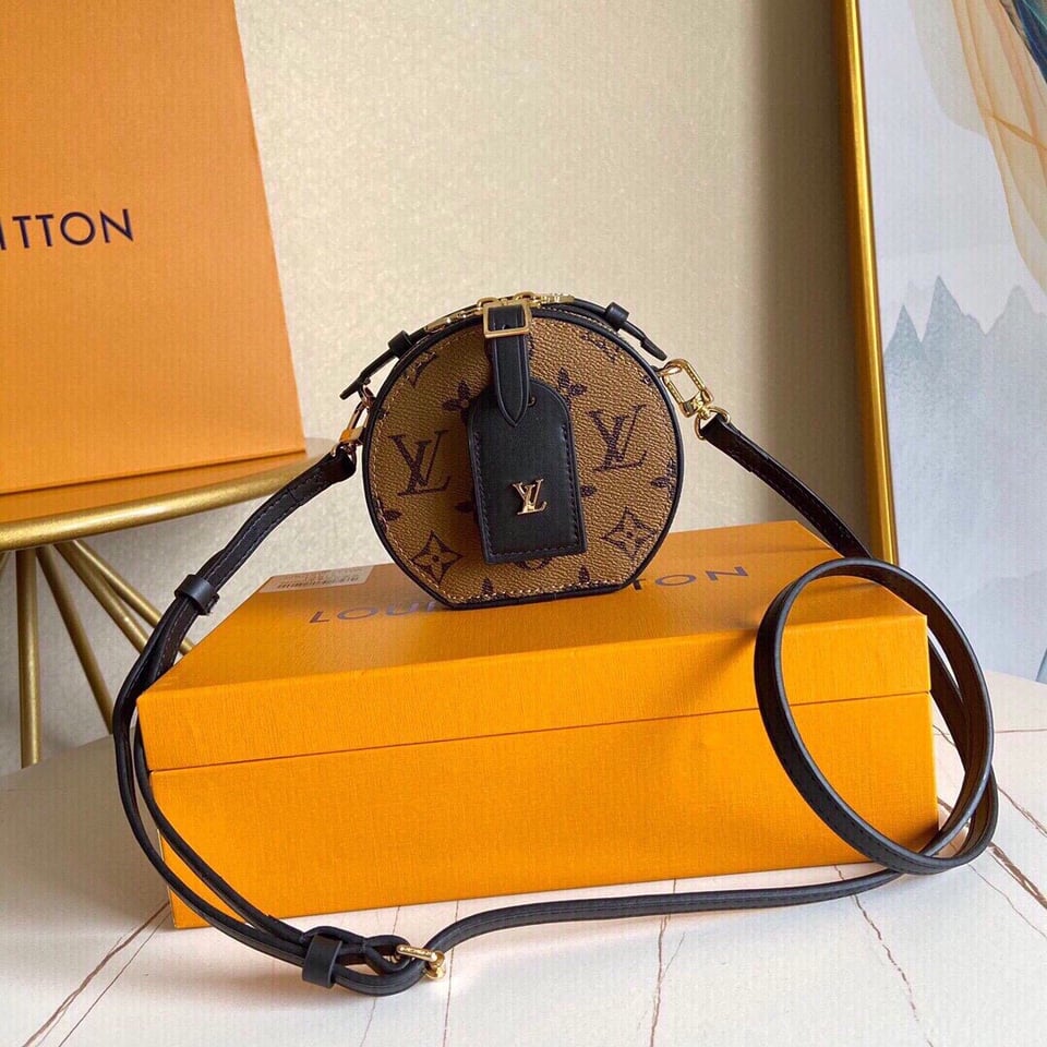Louis Vuitton Mini Boite Chapeau Monogram Reverse – Women – Small Leather Goods 13cm view 8
