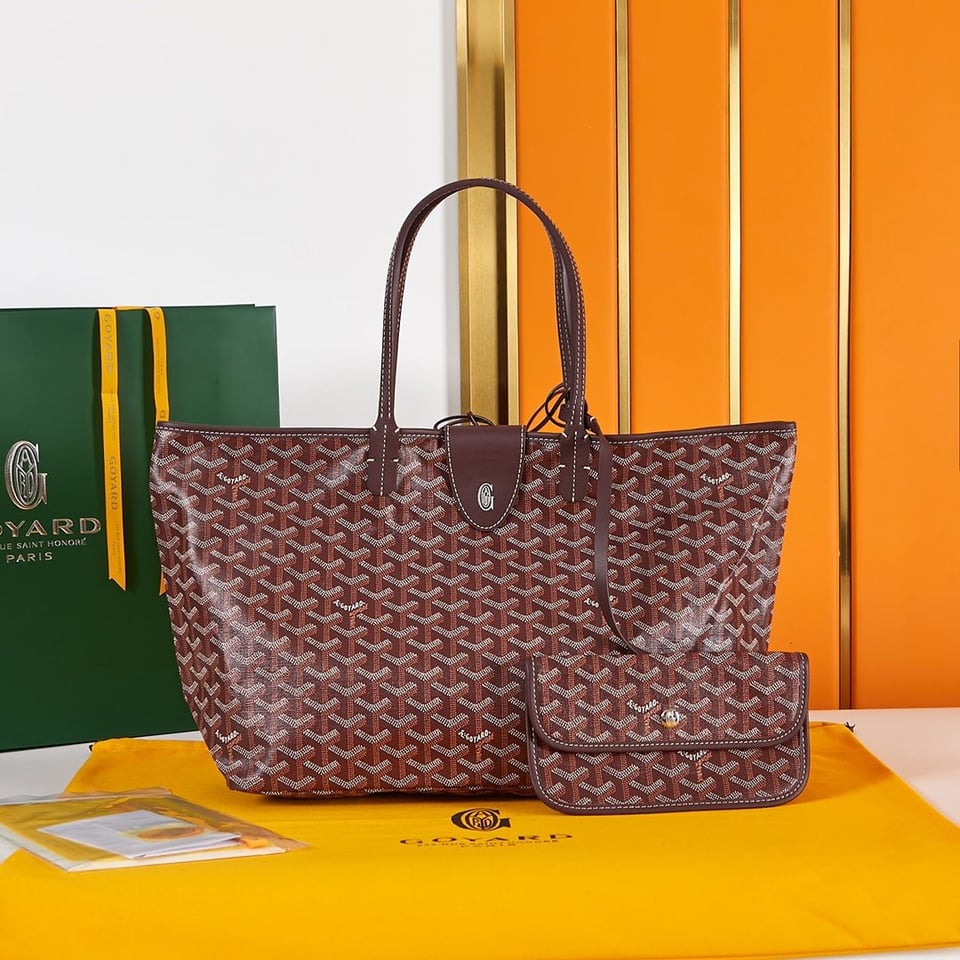 Goyard Saint Louis Pm 34Cm Burgundy Canvas Chevroches Calfskin view 11