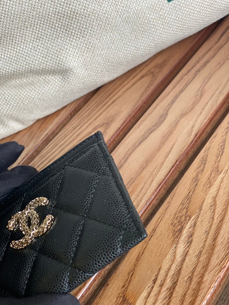 Chanel Card Holder 10Cm Black Caviar view 3