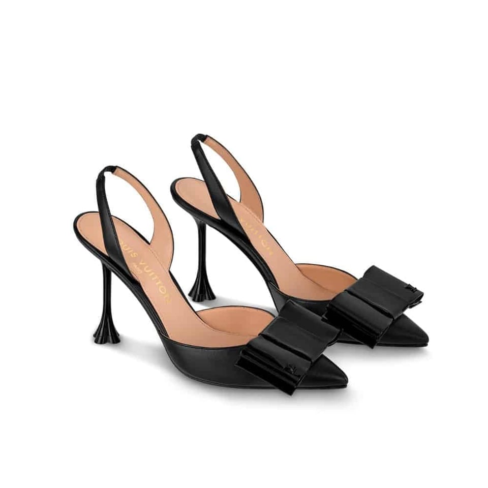 Louis Vuitton Blossom Slingback Pump Black 1Acaps view 2