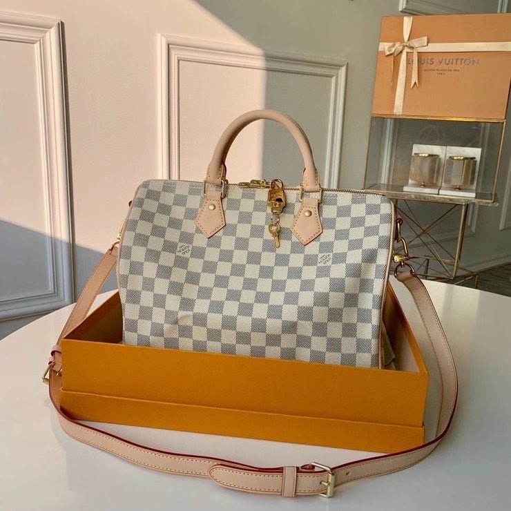 Louis Vuitton Speedy Bandoulière 30 Damier Azur 30cm N41370 view 7