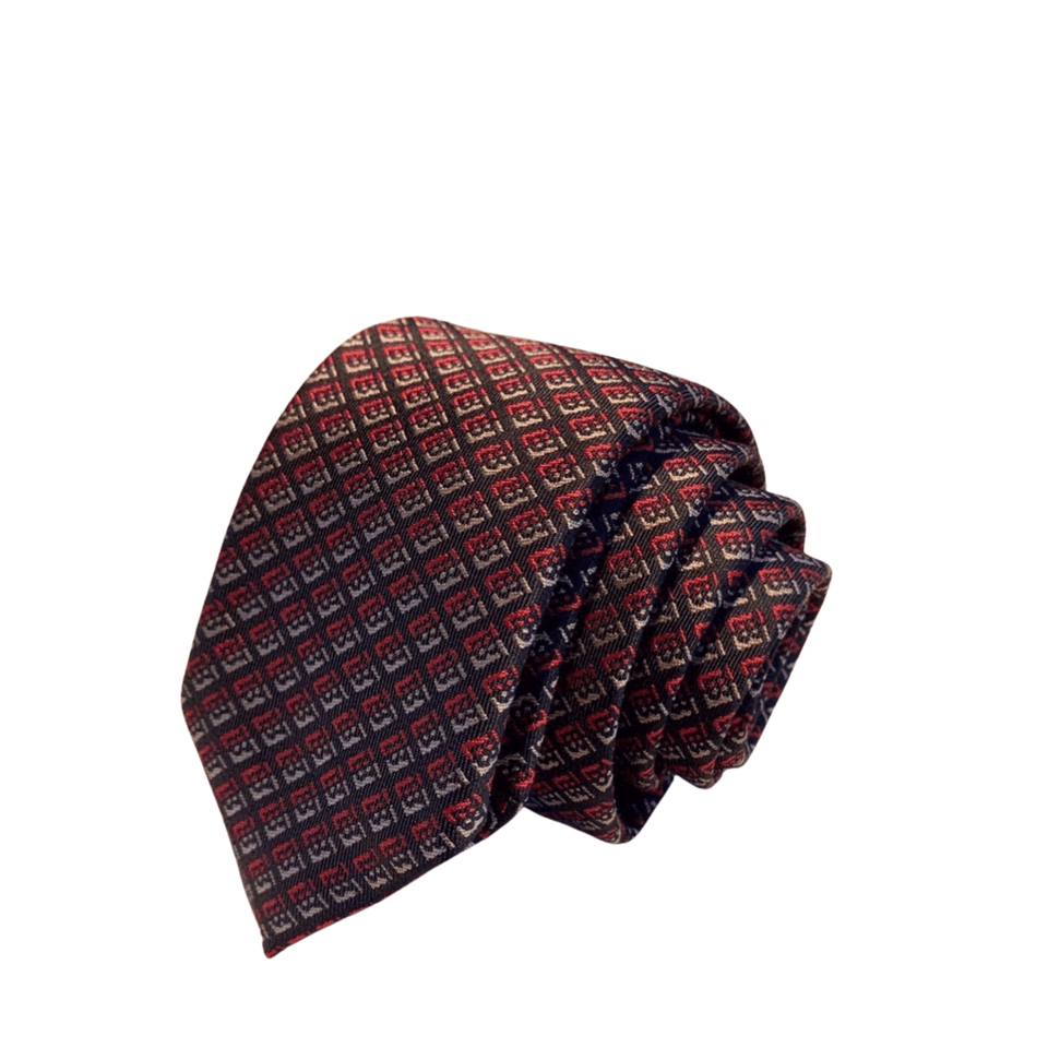Burberry Geometric Micro-Pattern Silk Tie For Men view 2